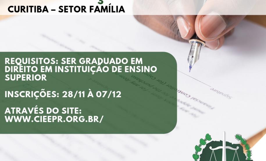 Na imagem vemos uma mão segurando uma canete muito próxima a uma folha de papel, como se estivesse prestes a escrever algo. No canto inferior direito vemos a logo da DPPR, na parte superior e meio da imagem temos informações sobre a vaga.