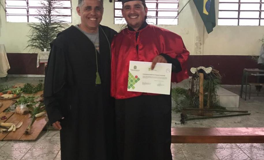 Formando da 1ª turma de Operadores Em Direitos Étnicos E Coletivos Faxinalenses.