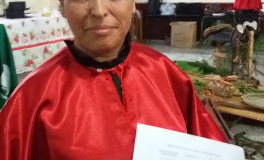 Formanda da 1ª turma de Operadores Em Direitos Étnicos E Coletivos Faxinalenses.