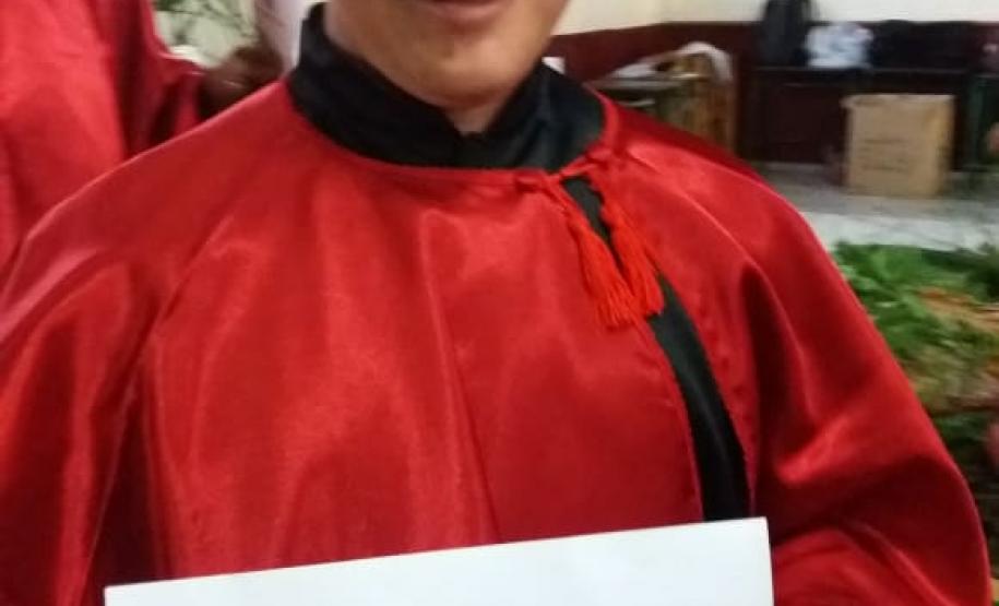 Formando da 1ª turma de Operadores Em Direitos Étnicos E Coletivos Faxinalenses.