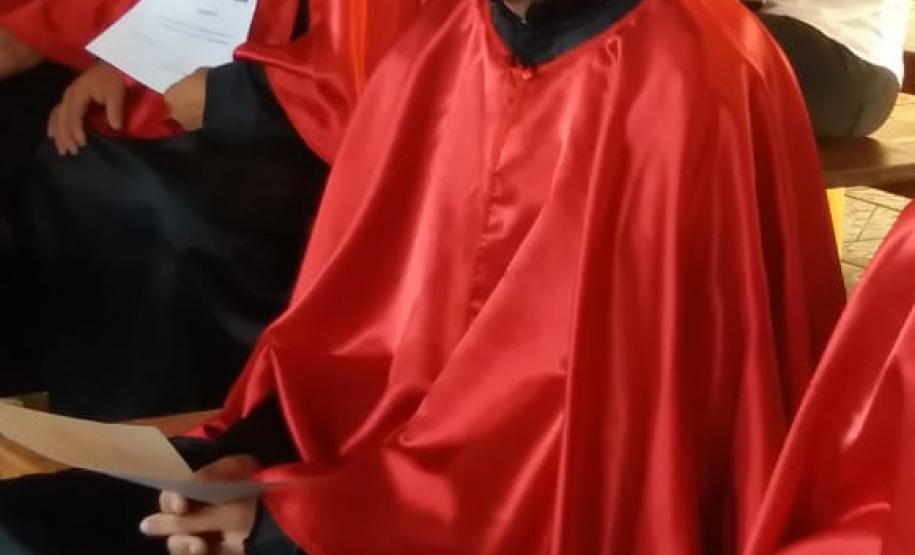 Formando da 1ª turma de Operadores Em Direitos Étnicos E Coletivos Faxinalenses.