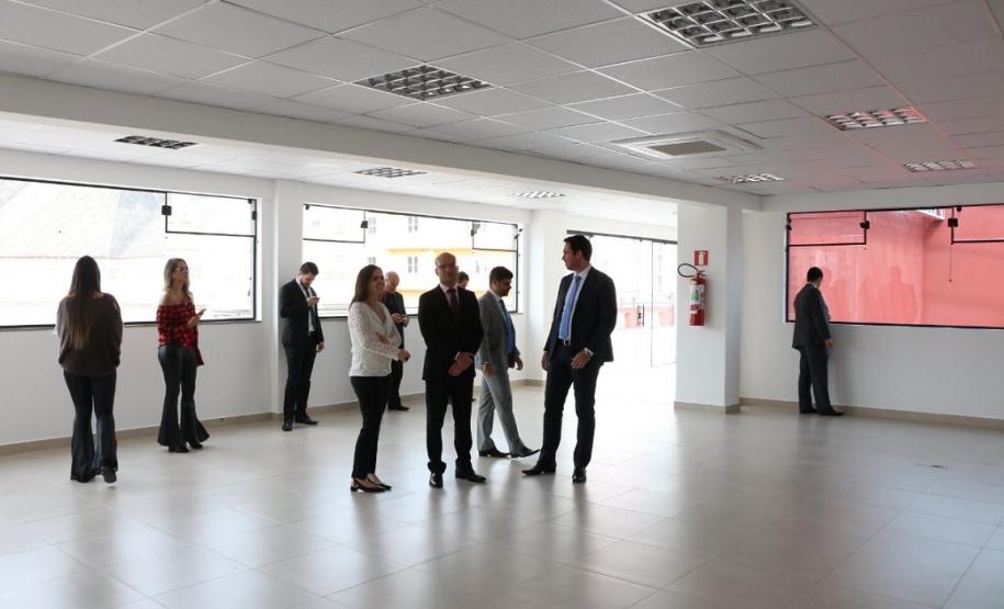 Prédio histórico de Curitiba sedia novo espaço de atendimento da Defensoria Pública do Paraná Interior do edifício Hauer atualmente