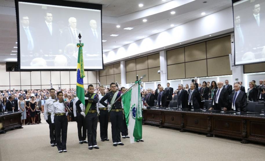 Sessão solene de posse da nova Cúpula Diretiva do Tribunal de Justiça do Paraná, que deu início à gestão 2019-2020.