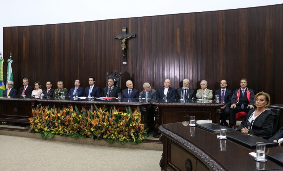 Sessão solene de posse da nova Cúpula Diretiva do Tribunal de Justiça do Paraná, que deu início à gestão 2019-2020.