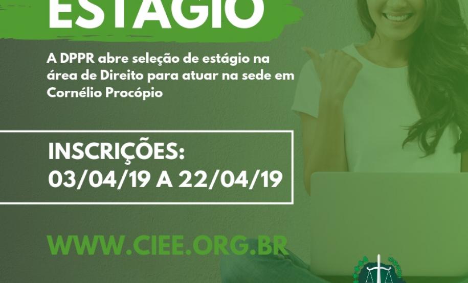 Prorrogação das inscrições para estágio de graduandos em Direito