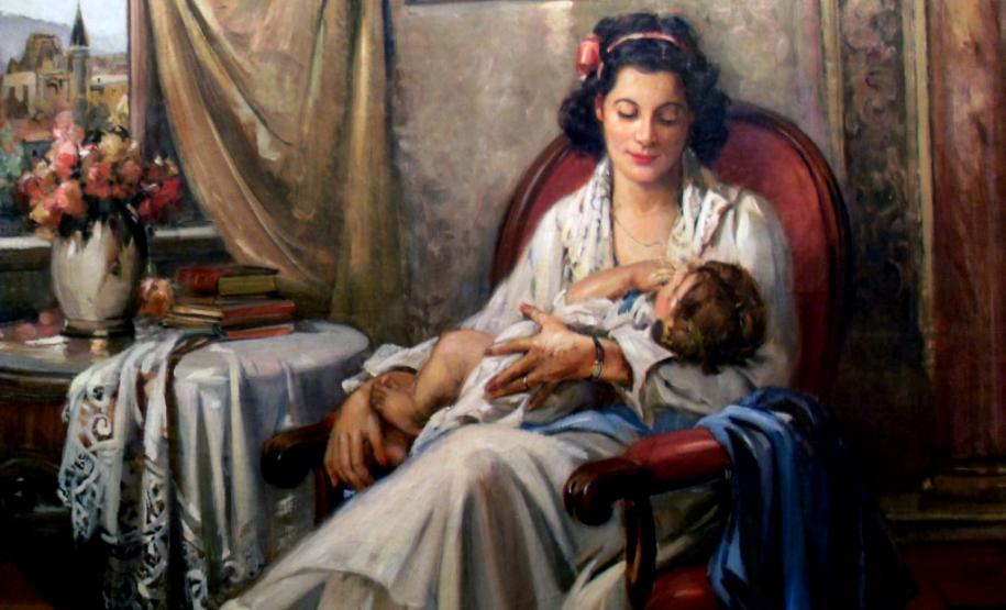 "Mãesinha", do pintor brasileiro Manuel Madruga (1872 - 1951)