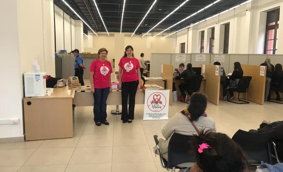 Projeto “Educação em Direitos: Saúde da Mulher” tem sua 3ª palestra Palestrantes voluntárias da AAMA, Daniele Banzzatto e Terezinha Parizotto.
