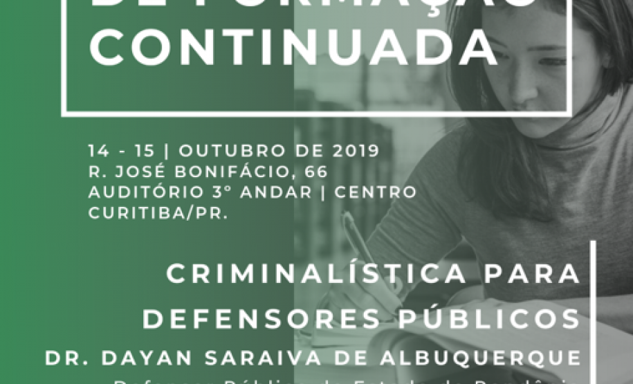 EDEPAR promove II Semana de Formação Continuada As atividades são destinadas para todas(os) as(os) defensoras(es) públicas(os) da Instituição