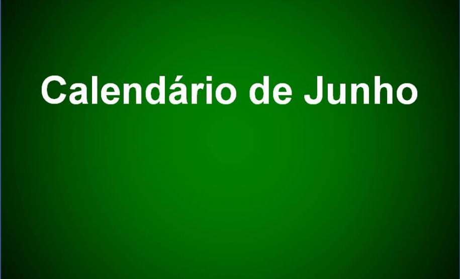Calendário de junho
