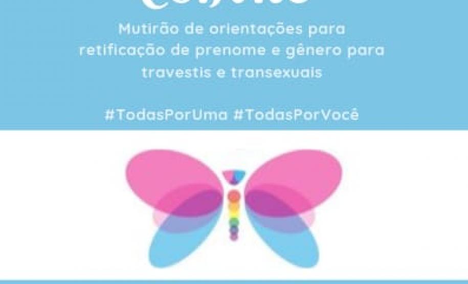 NUCIDH E NUDEM participam de mutirão de retificação para pessoas travestis e transsexuais Convite para o mutirão.