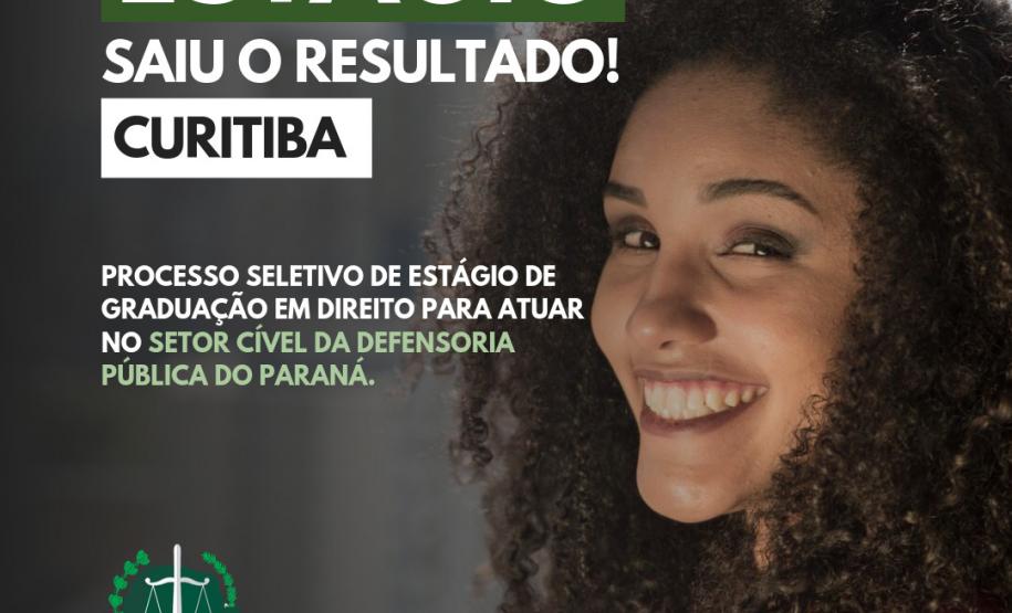 Processo seletivo para atuar no setor cível na Defensoria Pública do Estado do Paraná