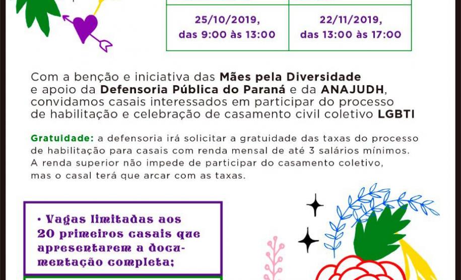 A ação tem o objetivo de festejar o amor, a diversidade e a igualdade, além de promover a vida e a busca por direitos.