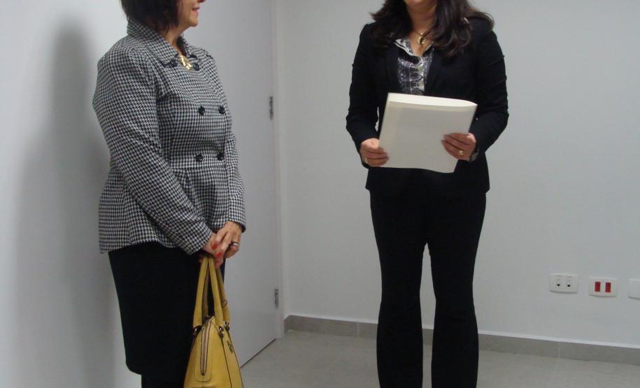 Defensora Pública-Geral Josiane Lupion e Juíza Luciana Carvalho