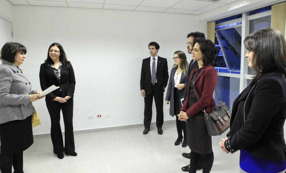 Entrega da sala para a Defensoria Pública