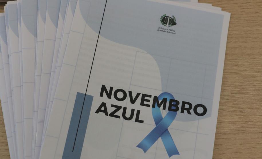 Cartilha do Novembro Azul, desenvolvida pela Escola da Defensoria Pública do Estado do Paraná (EDEPAR).