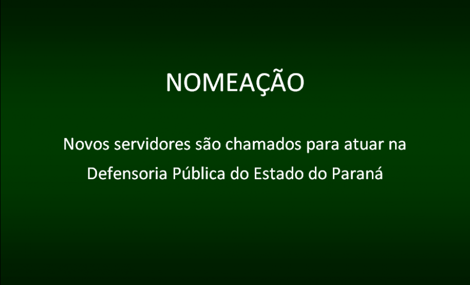 Novos servidores são nomeados para a DPPR