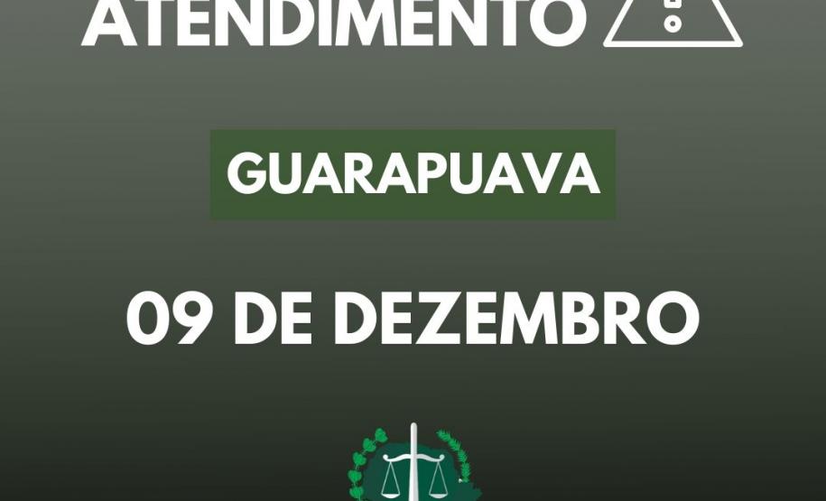 Suspensão de atendimento: Sede Guarapuava