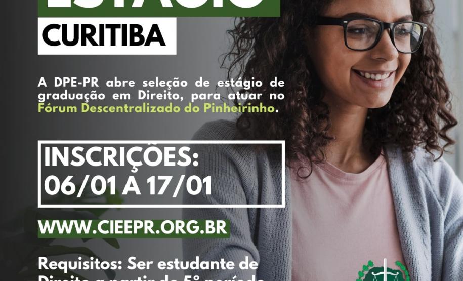 DPE-PR abre vaga de estágio em Curitiba O processo seletivo será dividido em prova objetiva/dissertativa e entrevista