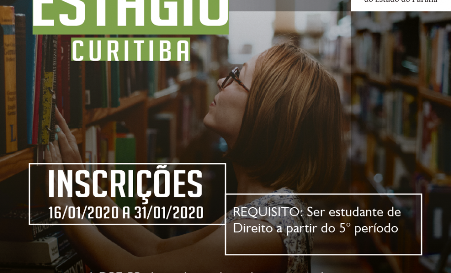 A Defensoria Pública do Estado do Paraná está com vaga de estágio disponível para estudantes de graduação em direito