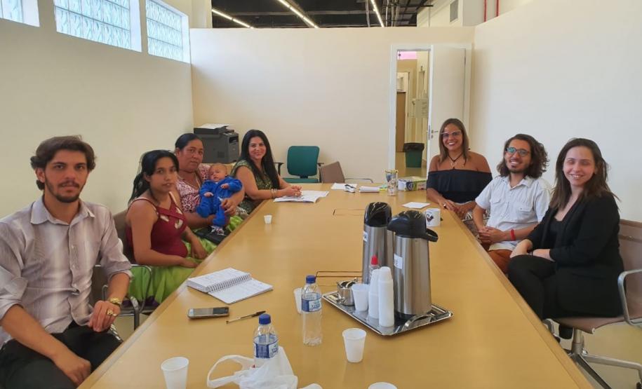 A reunião encaminhou ações para a defesa do acampamento, território tradicional onde elas(es) vivem há mais de seis anos.