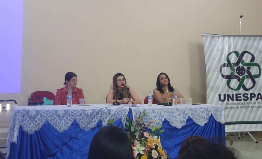 Elas fizeram parte da mesa sobre violência contra mulher