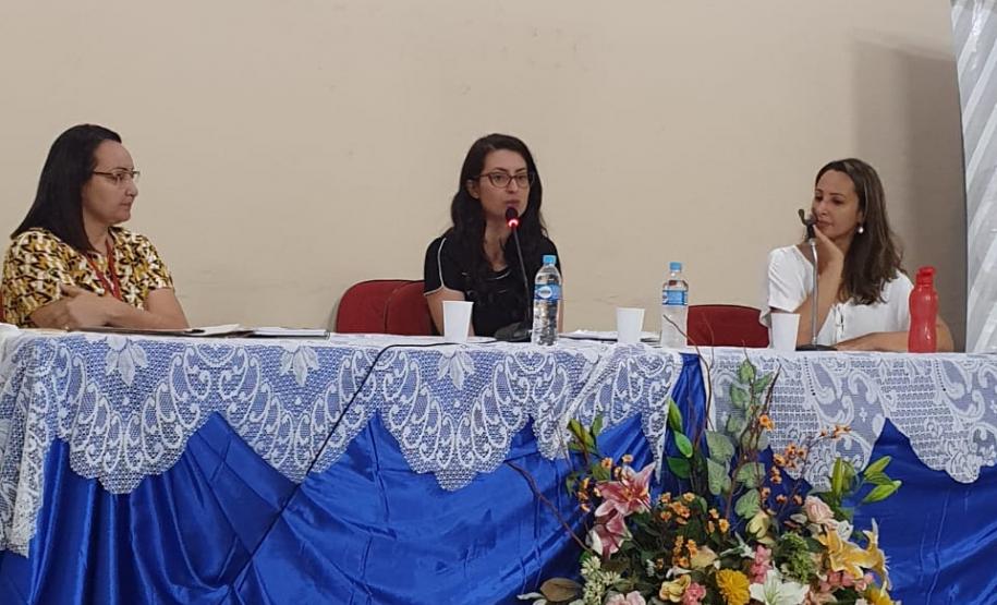 Elas fizeram parte da mesa sobre violência contra mulher