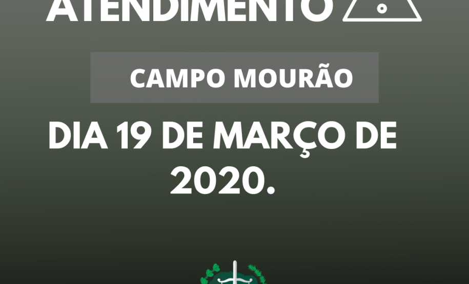 Suspensão de atendimento: Sede Campo Mourão Suspensão de atendimento: Sede Campo Mourão