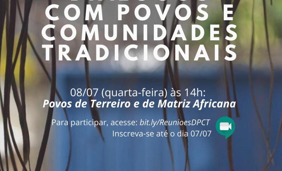 DPE-PR vai discutir demandas com Povos de Terreiro e de Matriz Africana