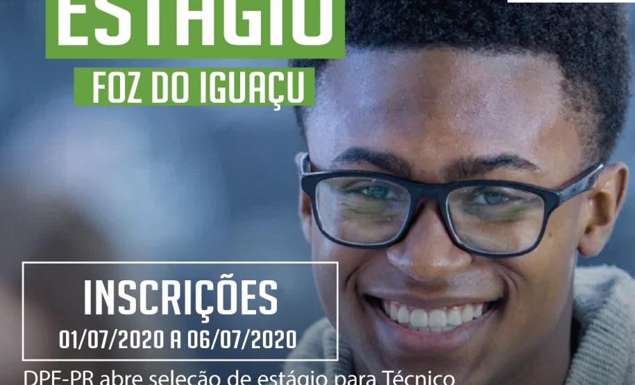 DPE-PR abre vaga de estágio em Foz do Iguaçu