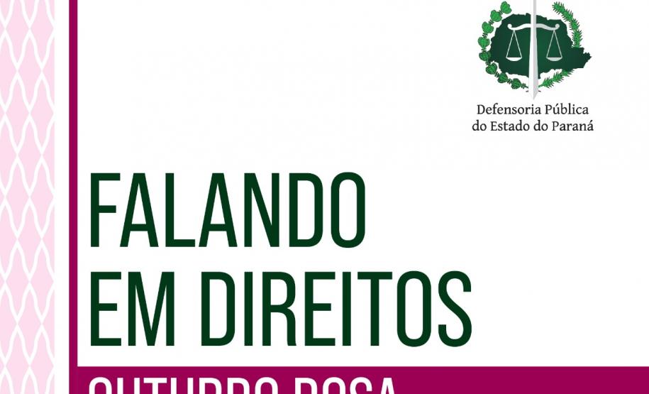 DPE-PR lança cartilha em alusão ao Outubro Rosa