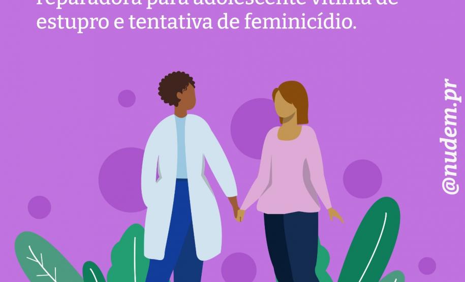 DPE-PR garante cirurgia reparadora para adolescente vítima de estupro e tentativa de feminicídio.