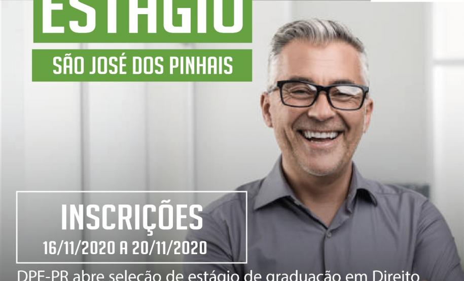 DPE-PR abre vagas de estágio em São José dos Pinhais.