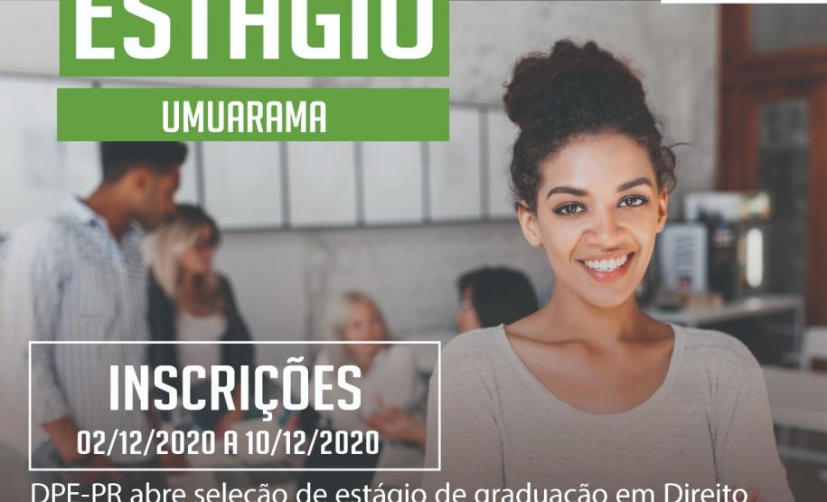 DPE-PR abre vaga de estágio em Umuarama.