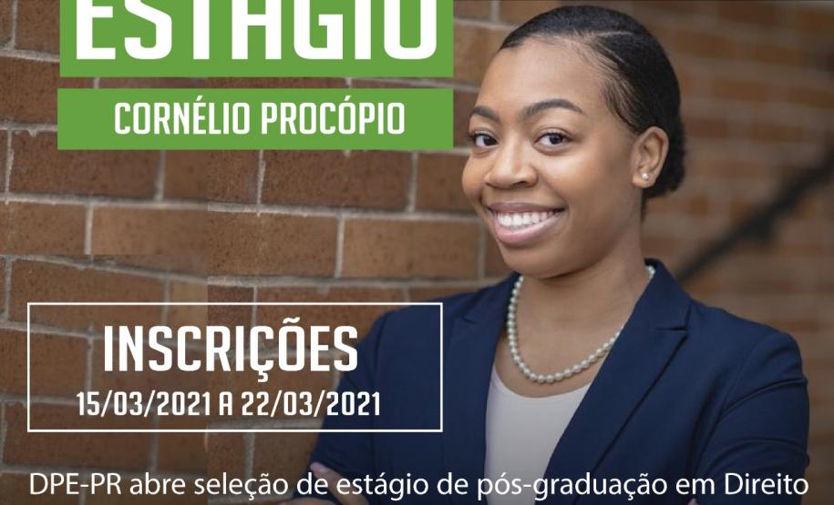 DPE-PR em Curitiba abre vaga de estágio em Pós-Graduação DPE-PR em Curitiba abre vaga de estágio em Pós-Graduação