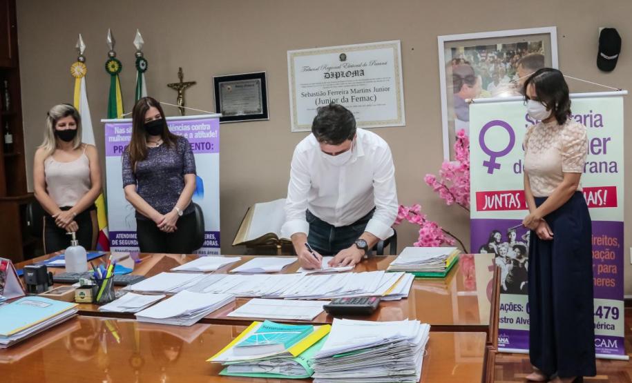 DPE-PR e Prefeitura de Apucarana assinam convênio para rede de proteção à mulher
