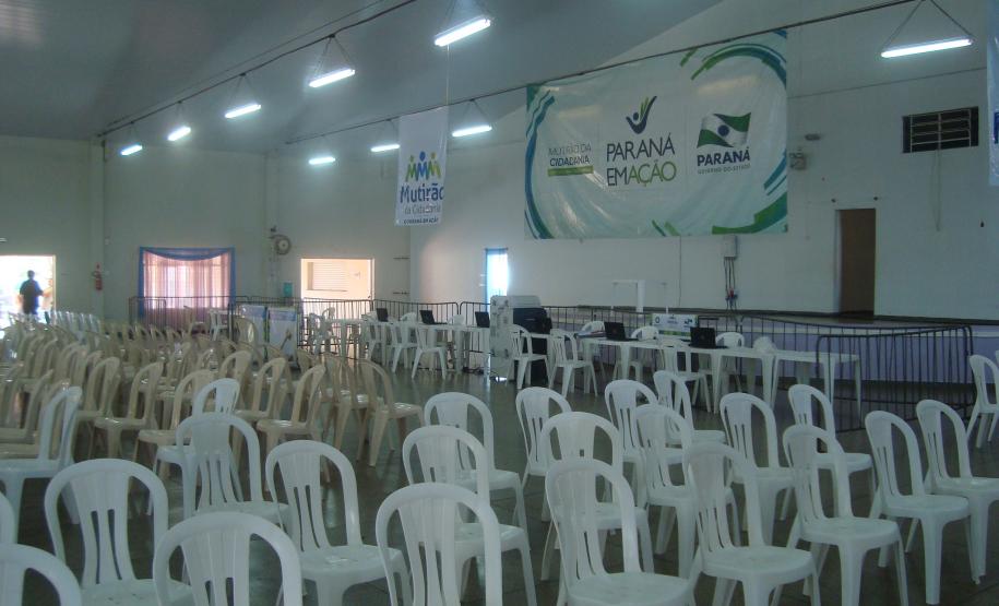 Tudo pronto para o "Mutirão da Cidadania - O Paraná em Ação", que aconteceu na Praça da Bíblia, em Foz do Iguaçu, nos dias 08, 09 e 10 de junho.