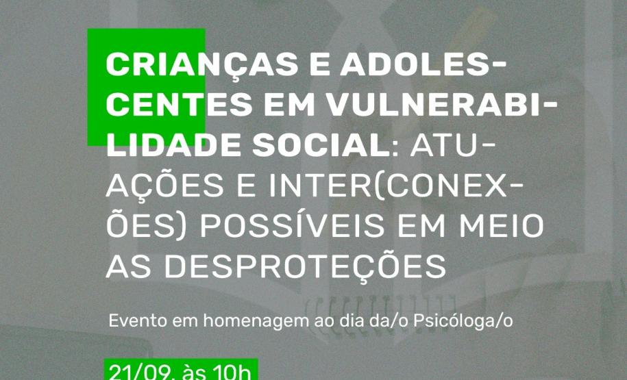 Evento Edepar - crianças e adolescentes em vulnerabilidade