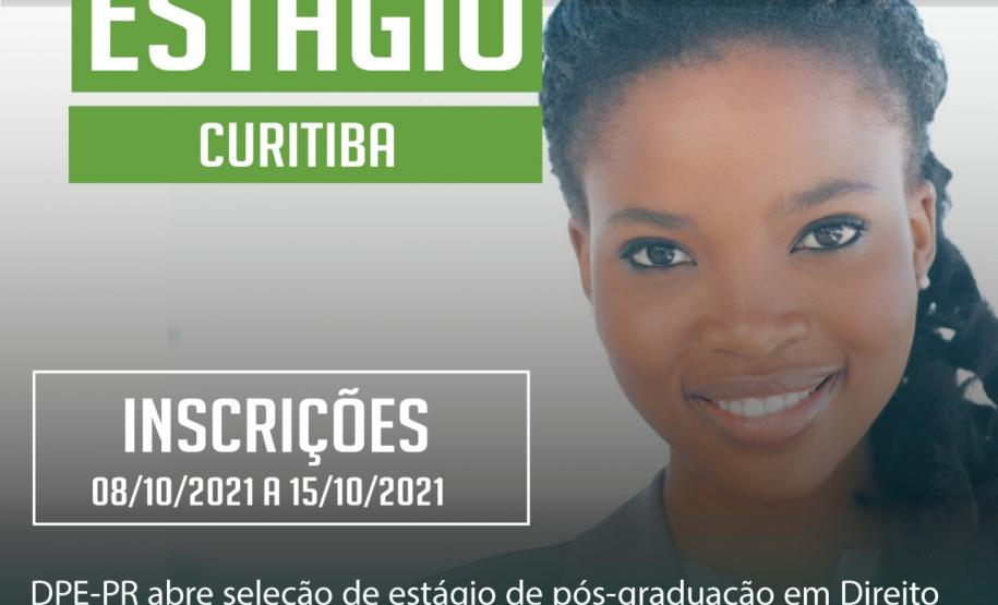 DPE-PR abre processo seletivo de estágio para pós-graduandos de Direito