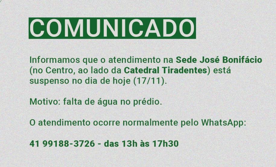 Sede Bonifácio fechada