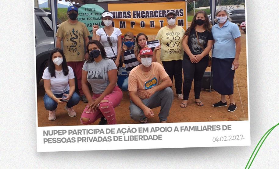 NUPEP participa de ação em apoio a familiares de pessoas privadas de liberdade.