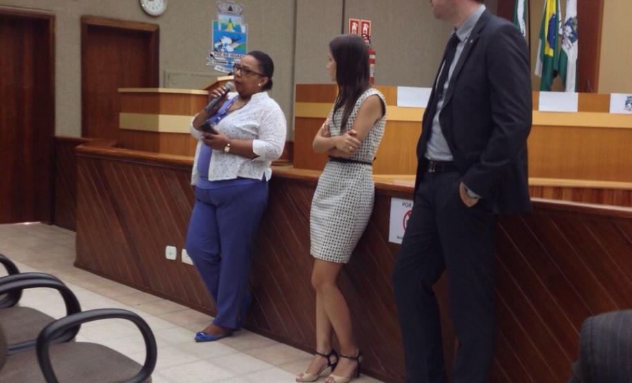 Cristina Dias, assistente social do CREAS II, e os defensores públicos Lívia Brodbeck e Matheus Munhoz.