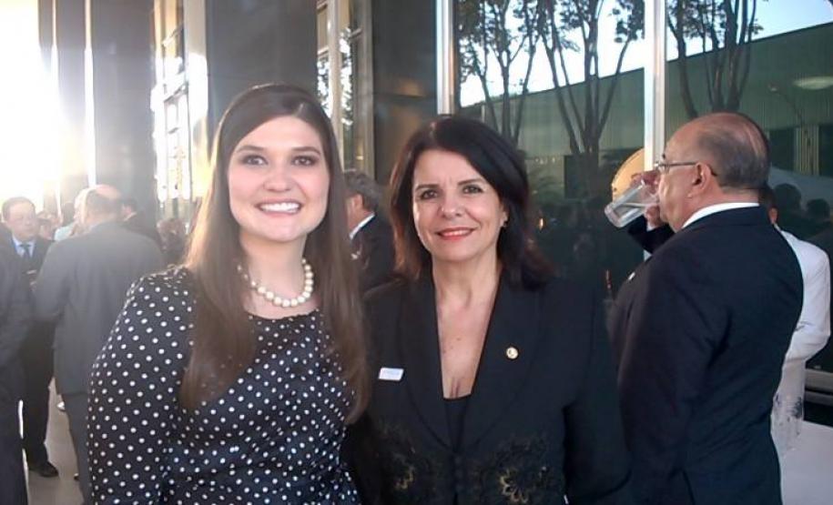 Com Melina Fachin, filha do ministro.