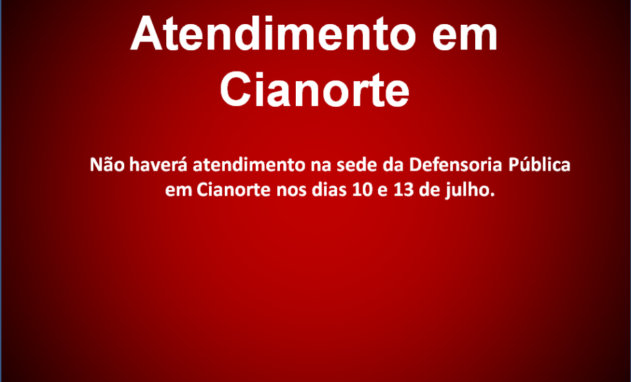 Atendimento em Cianorte