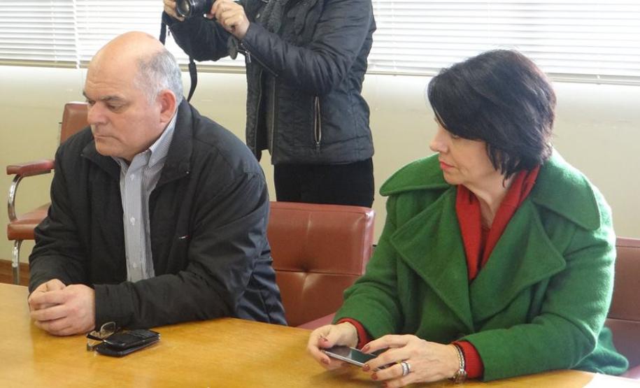 O diretor-presidente do ITCG, Amilcar Cavalcante Cabral, e a defensora geral, Josiane Lupion.