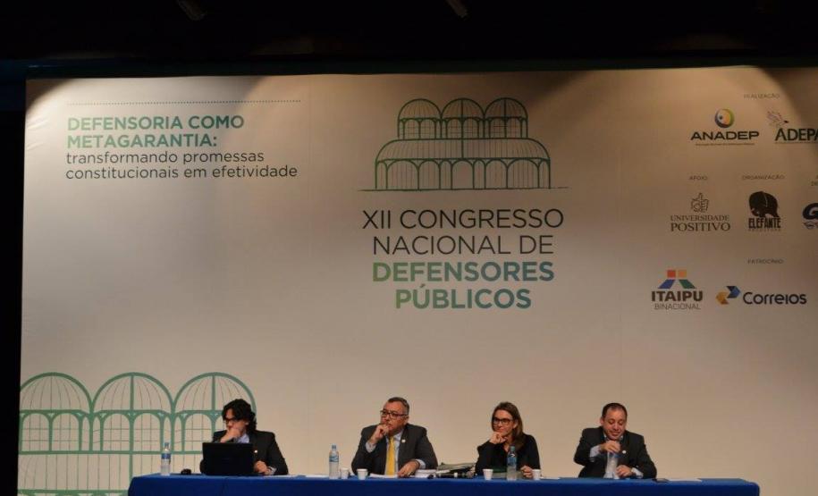 Paraná sediou o XII Congresso Nacional dos Defensores Públicos.