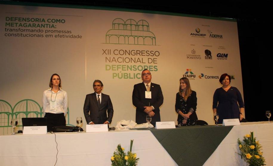 Paraná sediou o XII Congresso Nacional dos Defensores Públicos.