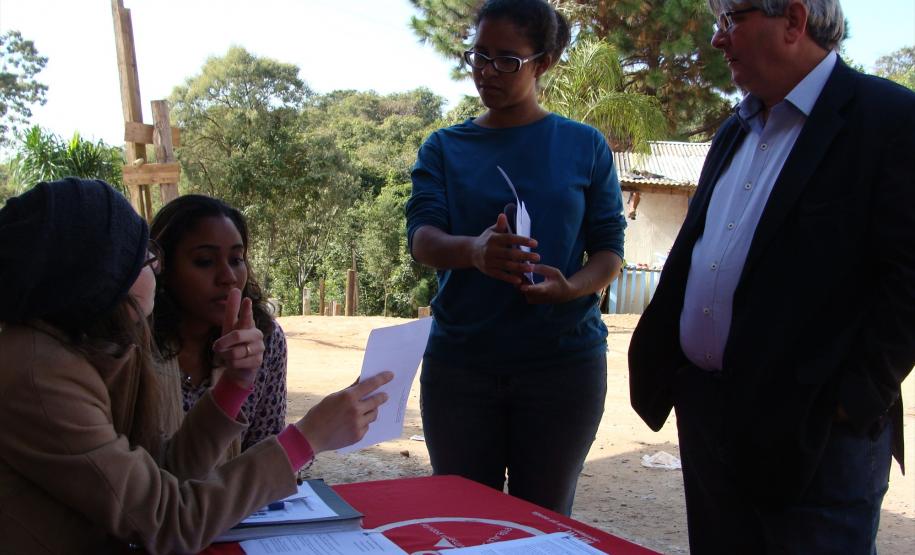 O ouvidor-geral da DPPR, Gerson da Silva, também acompanhou a visita à ocupação