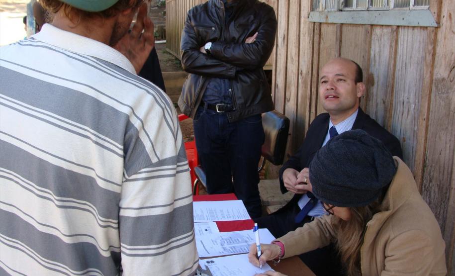 Cerca de 25 atendimentos de orientação jurídica foram realizados durante a visita.