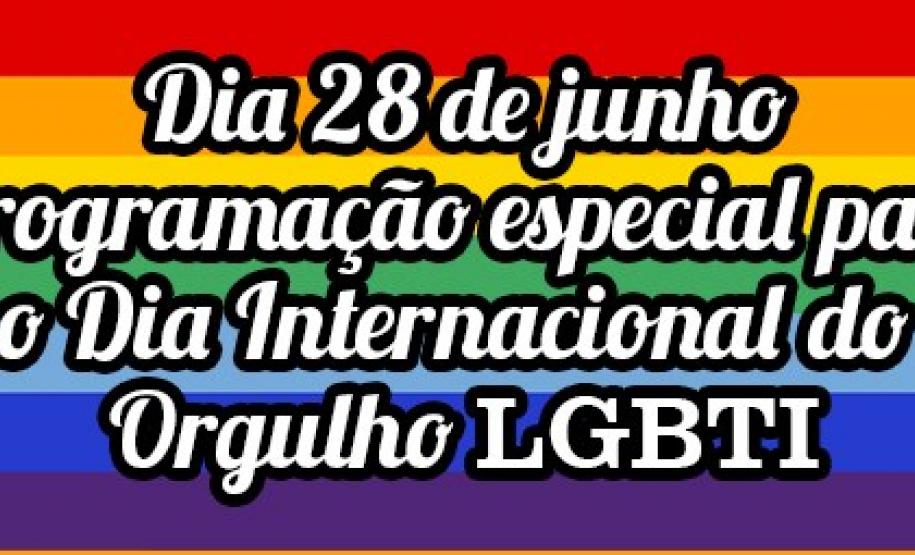 Cartaz da programação do Dia Internacional do Orgulho LGBTI