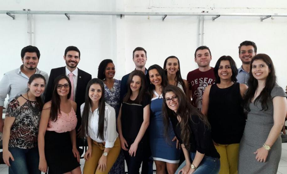 Equipe da Defensoria Pública durante a cerimônia de inauguração do Espaço Carolina Maria de Jesus.